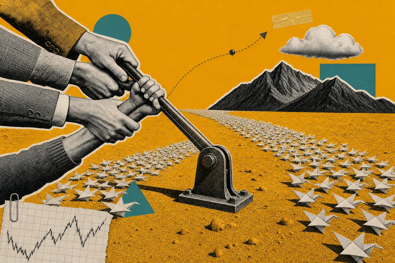 Wie hier remt, geeft de frontier weg